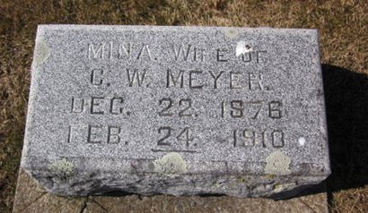 MEYER, MINA - Clayton County, Iowa | MINA MEYER 