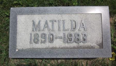 MEYER, MATILDA - Clayton County, Iowa | MATILDA MEYER 