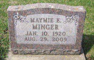 MINGER, MAYMIE E. - Clayton County, Iowa | MAYMIE E. MINGER 