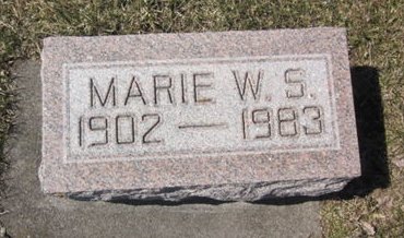 MUELLER, MARIE W. S. - Clayton County, Iowa | MARIE W. S. MUELLER 