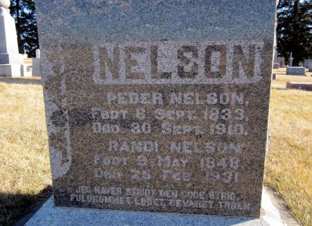 PEDERSDATTE NELSON, RANDI - Clayton County, Iowa | RANDI PEDERSDATTE NELSON 