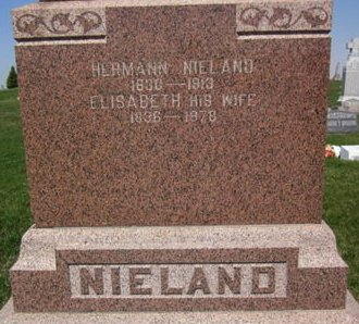 NIELAND, ELISABETH - Clayton County, Iowa | ELISABETH NIELAND 