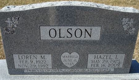 OLSON, HAZEL I. - Clayton County, Iowa | HAZEL I. OLSON 