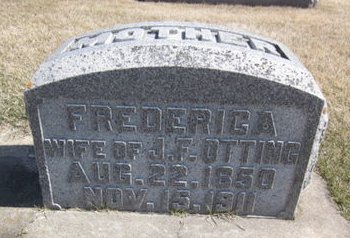 OTTING, FREDERICA - Clayton County, Iowa | FREDERICA OTTING 
