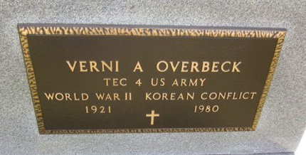 OVERBECK, VERNI A. - Clayton County, Iowa | VERNI A. OVERBECK 