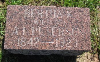 NELSON PETERSON, BERTHA K. - Clayton County, Iowa | BERTHA K. NELSON PETERSON 