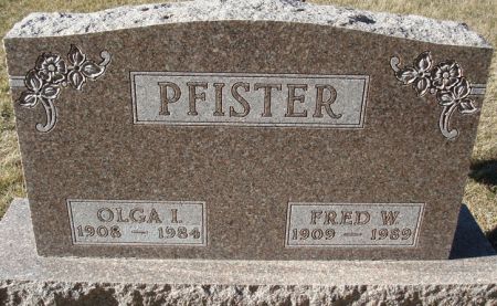 PFISTER, OLGA I. - Clayton County, Iowa | OLGA I. PFISTER 