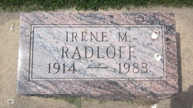 RADLOFF, IRENE M. - Clayton County, Iowa | IRENE M. RADLOFF 