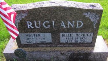 HERRICK RUGLAND, WILLIAMETTE 'BILLIE' - Clayton County, Iowa | WILLIAMETTE 'BILLIE' HERRICK RUGLAND 