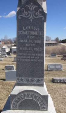 SCHAEFERMEYER, LOUISA - Clayton County, Iowa | LOUISA SCHAEFERMEYER 