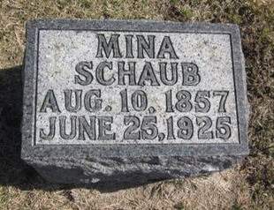 SCHAUB, MINA - Clayton County, Iowa | MINA SCHAUB 