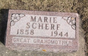 SCHERF, MARIE - Clayton County, Iowa | MARIE SCHERF 