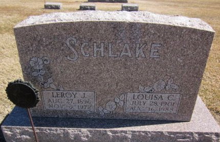 SCHLAKE, LOUISA C. - Clayton County, Iowa | LOUISA C. SCHLAKE 
