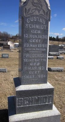 SCHMIDT, GUSTAV - Clayton County, Iowa | GUSTAV SCHMIDT 