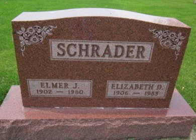 SCHRADER, ELIZABETH D. - Clayton County, Iowa | ELIZABETH D. SCHRADER 