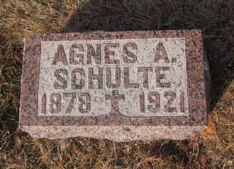 SCHULTE, AGNES A. - Clayton County, Iowa | AGNES A. SCHULTE 
