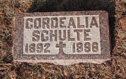 SCHULTE, CORDEALIA - Clayton County, Iowa | CORDEALIA SCHULTE 