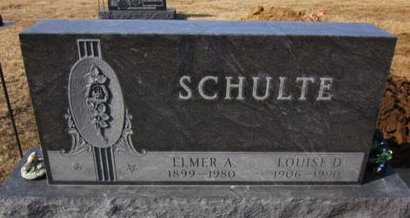 SCHULTE, LOUISE D - Clayton County, Iowa | LOUISE D SCHULTE 