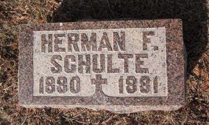SCHULTE, HERMAN F. - Clayton County, Iowa | HERMAN F. SCHULTE 