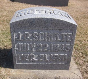 SCHULTE, J. C. - Clayton County, Iowa | J. C. SCHULTE 