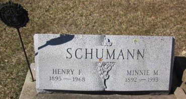 SCHUMANN, MINNIE M. - Clayton County, Iowa | MINNIE M. SCHUMANN 