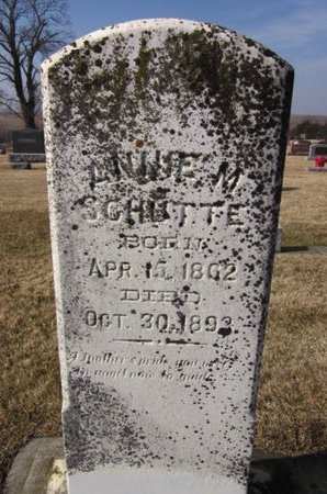 SCHUTTE, ANNIE M. - Clayton County, Iowa | ANNIE M. SCHUTTE 