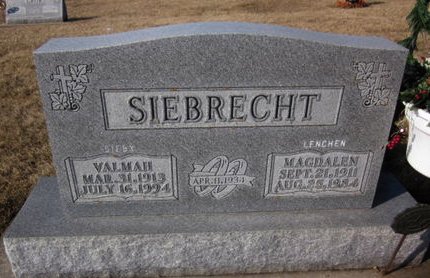 SIEBRECHT, VALMAH - Clayton County, Iowa | VALMAH SIEBRECHT 