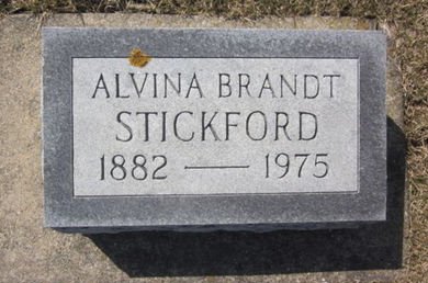 BRANDT STICKFORD, ALVINA - Clayton County, Iowa | ALVINA BRANDT STICKFORD 