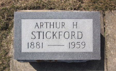 STICKFORD, ARTHUR H. - Clayton County, Iowa | ARTHUR H. STICKFORD 