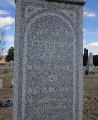 STICKFORT, F. WILHELM - Clayton County, Iowa | F. WILHELM STICKFORT 