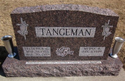 TANGEMAN, MYRNA B. - Clayton County, Iowa | MYRNA B. TANGEMAN 