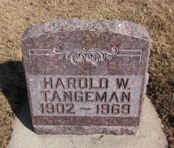 TANGEMAN, HAROLD W. - Clayton County, Iowa | HAROLD W. TANGEMAN 