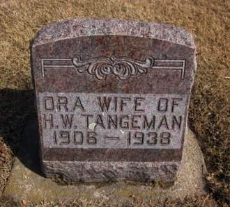 TANGEMAN, ORA - Clayton County, Iowa | ORA TANGEMAN 