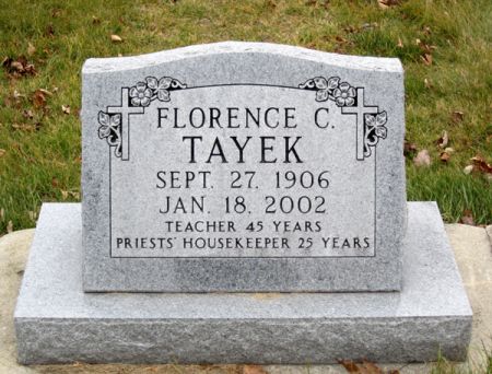 TAYEK, FLORENCE C. - Clayton County, Iowa | FLORENCE C. TAYEK 