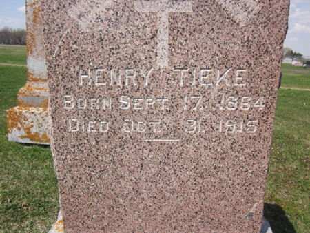 TIEKE, HENRY - Clayton County, Iowa | HENRY TIEKE 