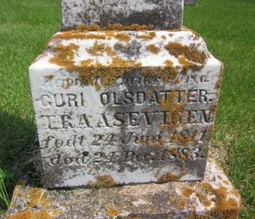 TRAASEVIGEN, GURI OLSDATTER - Clayton County, Iowa | GURI OLSDATTER TRAASEVIGEN 