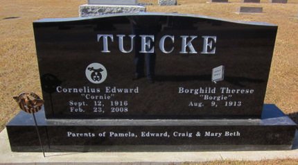 TUECKE, BORGHILD THERESE - Clayton County, Iowa | BORGHILD THERESE TUECKE 