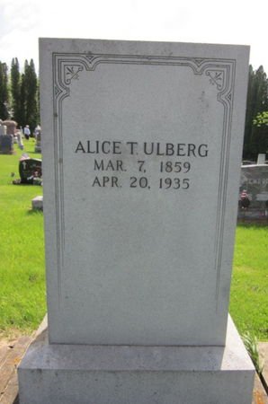 ULBERG, ALICE T. - Clayton County, Iowa | ALICE T. ULBERG 