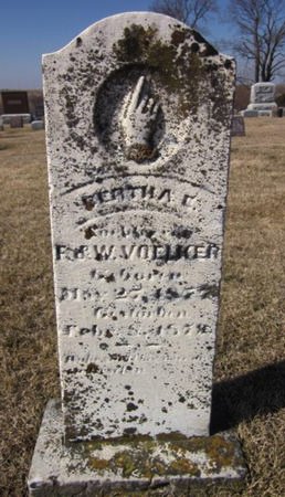 VOELKER, BERTHA - Clayton County, Iowa | BERTHA VOELKER 
