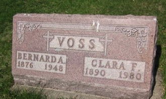VOSS, CLARA F. - Clayton County, Iowa | CLARA F. VOSS 