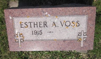 VOSS, ESTHER A. - Clayton County, Iowa | ESTHER A. VOSS 