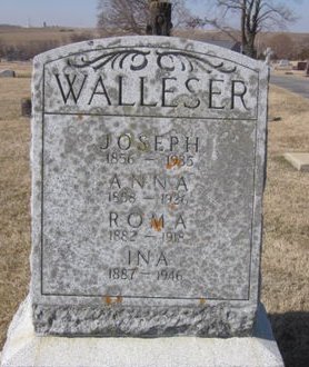WALLESER, ANNA - Clayton County, Iowa | ANNA WALLESER 