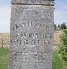 WALTER, FRIEDRICH - Clayton County, Iowa | FRIEDRICH WALTER 