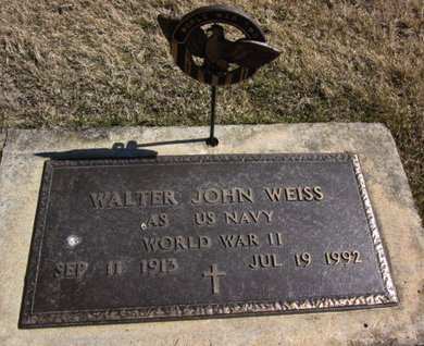 WEISS, WALTER JOHN - Clayton County, Iowa | WALTER JOHN WEISS 