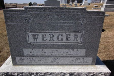 WERGER, DUANE A. - Clayton County, Iowa | DUANE A. WERGER 