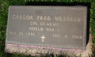 WESSELS, GREGOR FRED - Clayton County, Iowa | GREGOR FRED WESSELS 