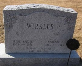 KREGEL WIRKLER, IRENE - Clayton County, Iowa | IRENE KREGEL WIRKLER 