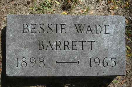 BARRETT, BESSIE WADE - Clinton County, Iowa | BESSIE WADE BARRETT 