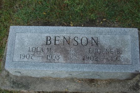 BENSON, LOLA M. - Clinton County, Iowa | LOLA M. BENSON 