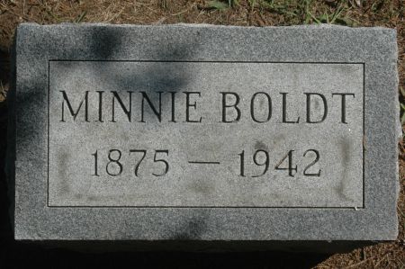 BOLDT, MINNIE - Clinton County, Iowa | MINNIE BOLDT 